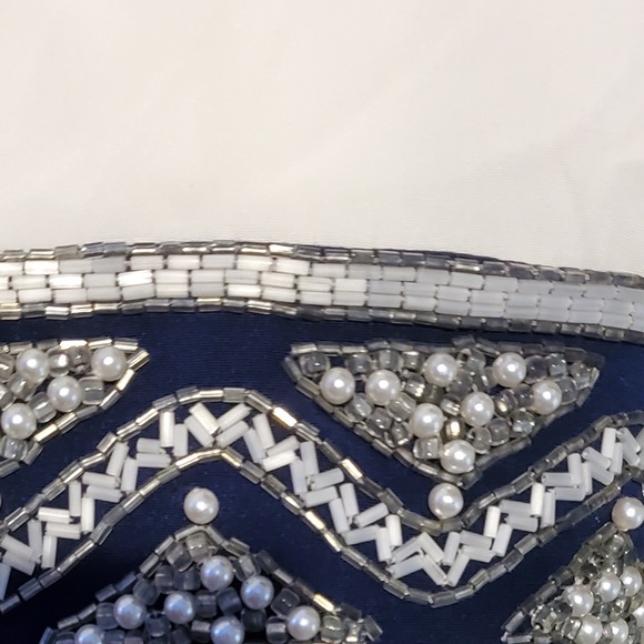 NWT Vintage BOB MACKIE Evening vintage evening dress beaded 10 two tone - Picture 6 of 9